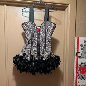 Catherine Coatney Leopard Corset Fetish Dress